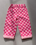 Pantalón Julieta Cuadros Rosa
